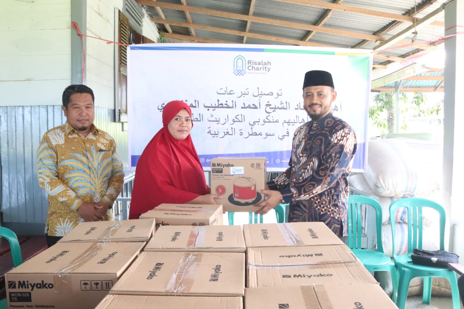 Korban Banjir Limau Manis Terima Bantuan Rice Cooker dari LAZ Risalah Charity